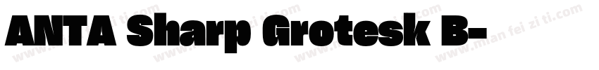 ANTA Sharp Grotesk B字体转换